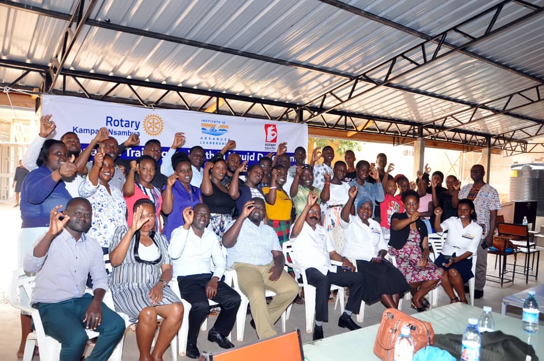 Vijana Poa youth training with the Rotary Club of Kampala Nsambya